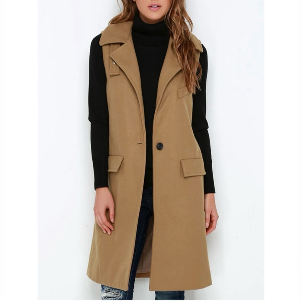 J O A Wind Chime Tan Vest